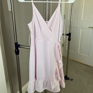 Light Pink Wrap Dress With Tags